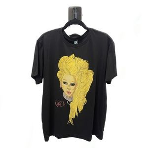 Iconic RuPaul Black Graphic Short Sleeve Tee T-Shirt